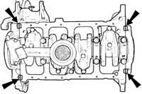  Снятие и установка масляного картера Ford Escort